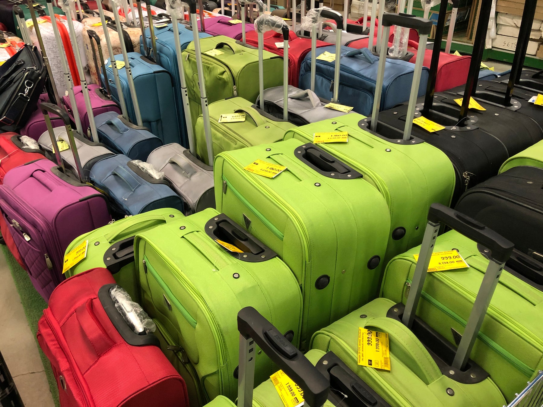 Different Colored Luggage