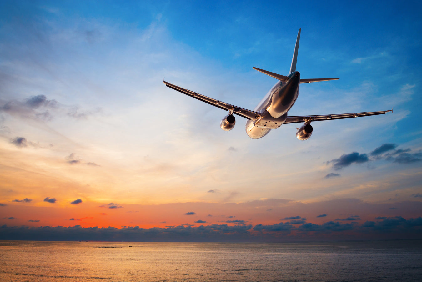 Airplane into Sunset