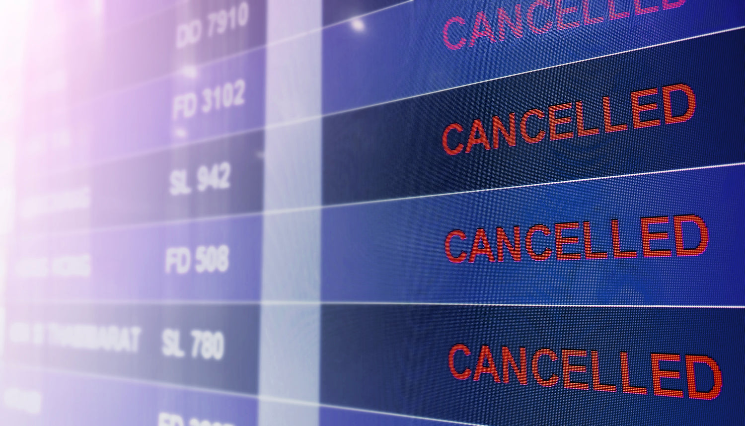 Canceled Flights Screen